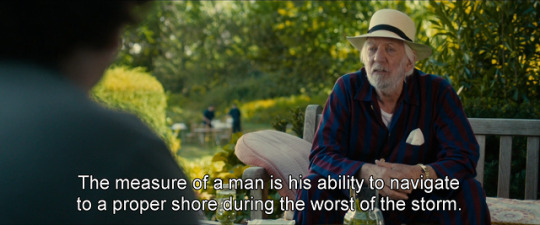 "The measure of a man is his ability to navigate to a proper shore during the worst of the storm." Measure of a Man (2018)