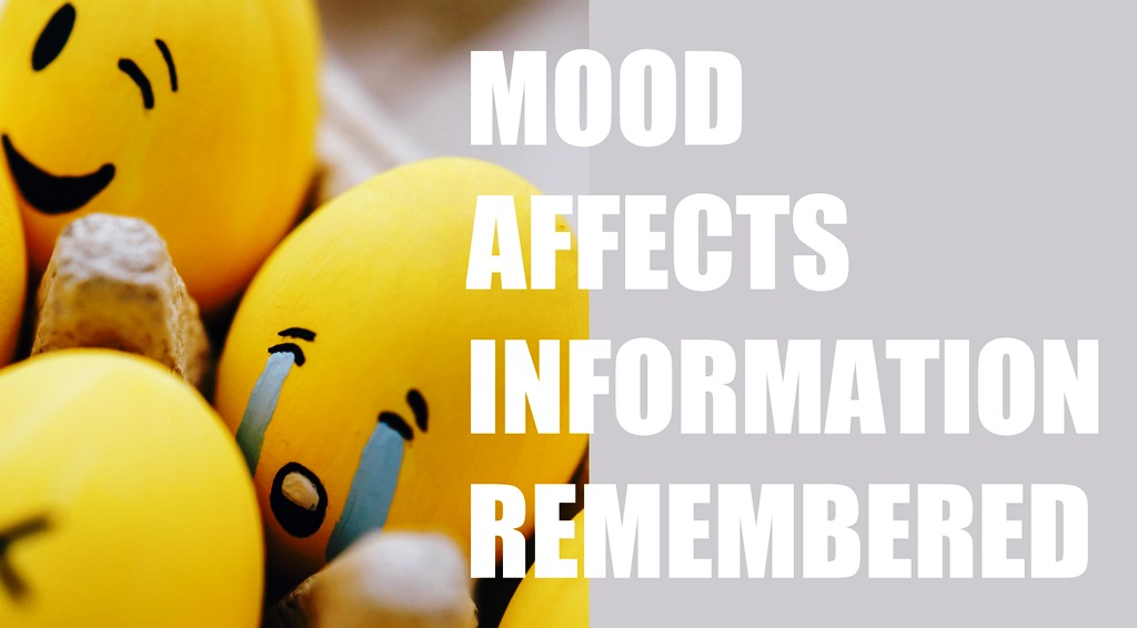 Mood Affects Information Remembered... When we look back at our lives in a happy mood, we realize that we tend to remember life events that made us feel good.